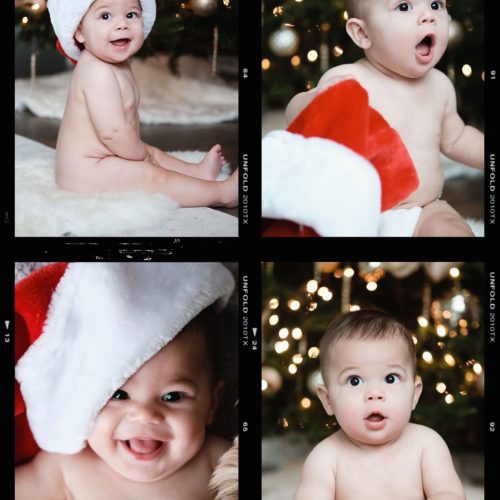 naked baby santa hat
