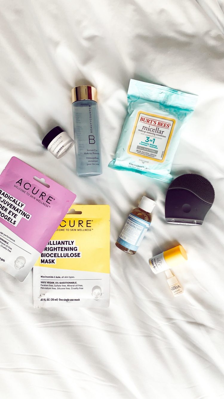 clean skincare travel essentials